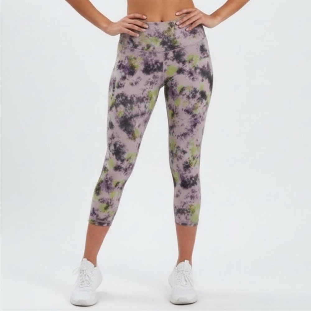 Lululemon Athletica Align Tie-Dye Leggings - Black and Green and gray